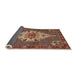 Sideview of Traditional Saffron Red Persian Rug, tr2429