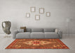 Machine Washable Persian Orange Traditional Area Rugs in a Living Room, wshtr2429org