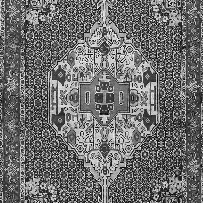 Serging Thickness of Machine Washable Persian Gray Traditional Rug, wshtr2429gry