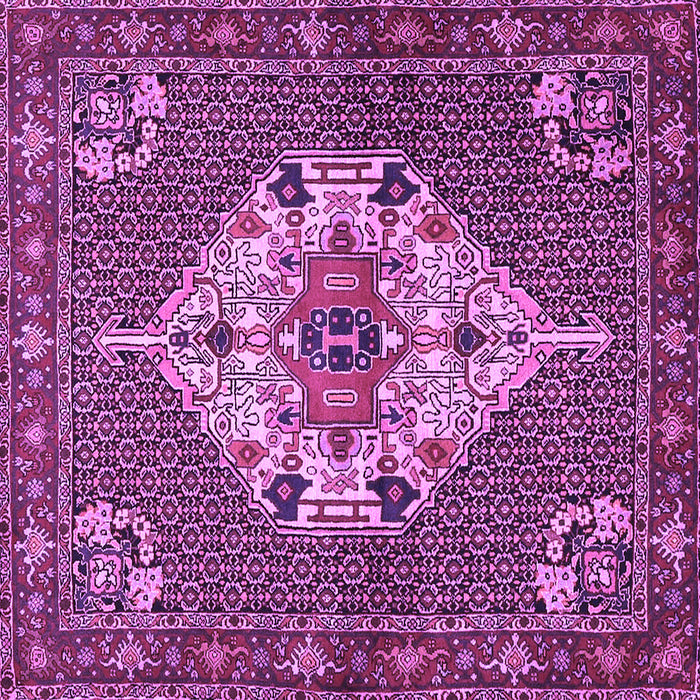 Square Persian Purple Traditional Rug, tr2429pur