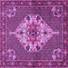 Square Persian Purple Traditional Rug, tr2429pur