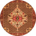 Square Persian Orange Traditional Rug, tr2429org