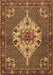 Machine Washable Persian Brown Traditional Rug, wshtr2429brn