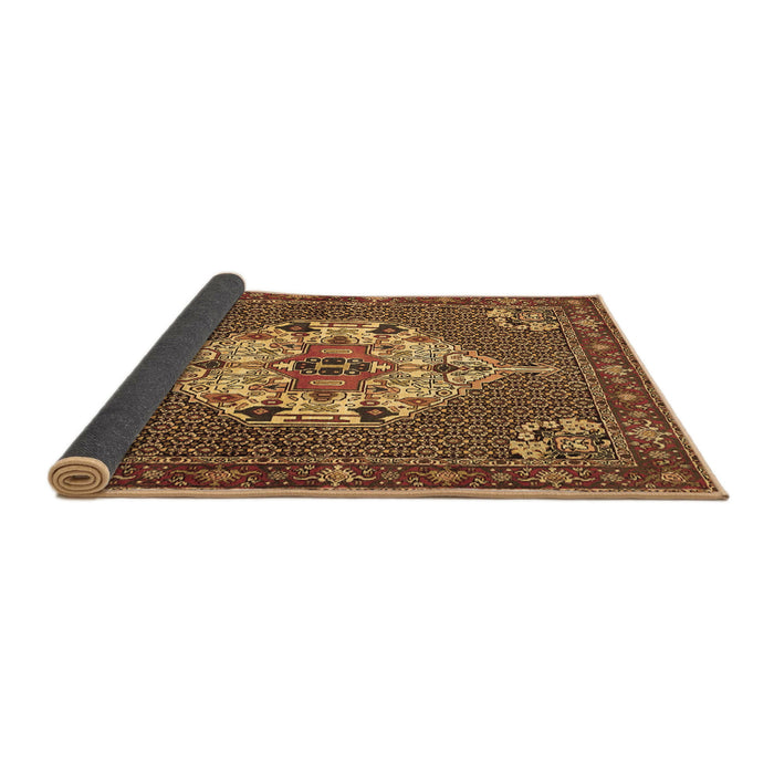 Sideview of Persian Brown Traditional Rug, tr2429brn