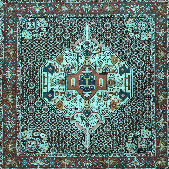 Square Persian Light Blue Traditional Rug, tr2429lblu