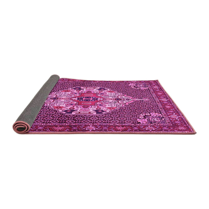 Sideview of Persian Pink Traditional Rug, tr2429pnk