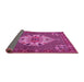 Sideview of Persian Pink Traditional Rug, tr2429pnk