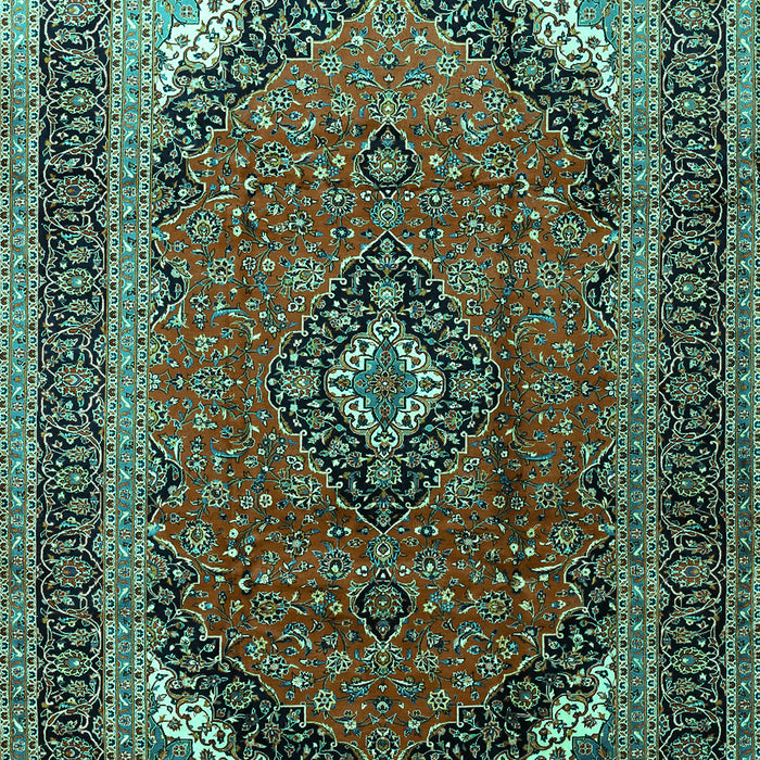 Medallion Turquoise Traditional Rug, tr242turq