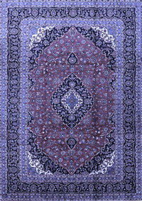 Medallion Blue Traditional Rug, tr242blu