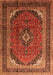 Medallion Orange Traditional Rug, tr242org