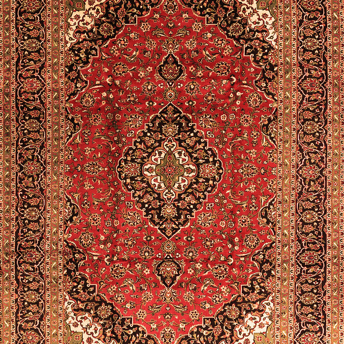 Medallion Orange Traditional Rug, tr242org