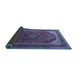 Sideview of Medallion Blue Traditional Rug, tr242blu