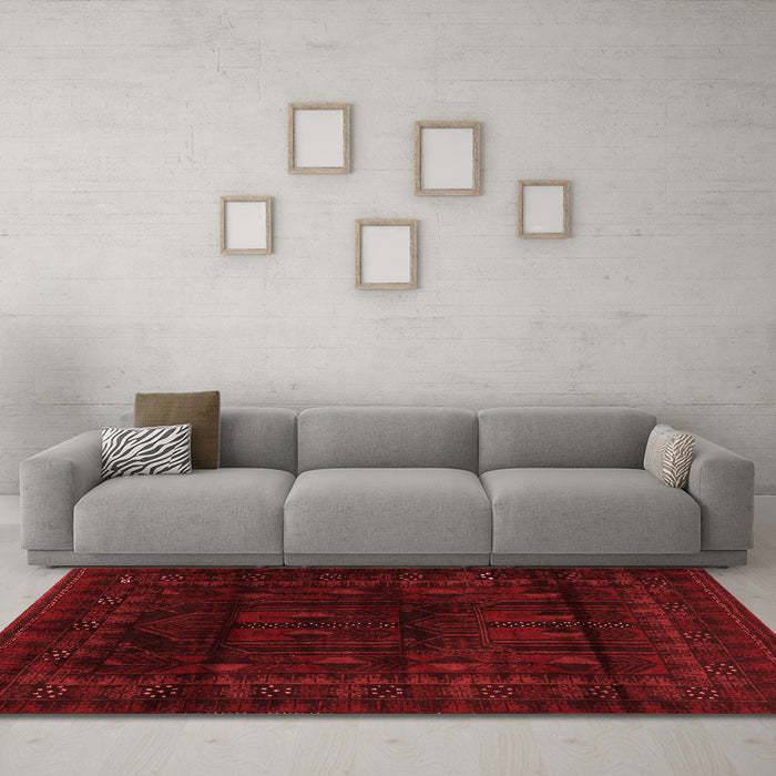 Traditional Red Washable Rugs