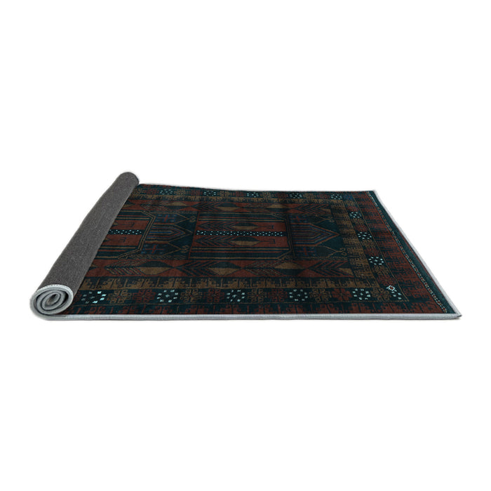 Sideview of Persian Light Blue Traditional Rug, tr2430lblu
