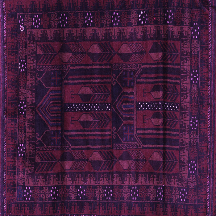 Square Machine Washable Persian Purple Traditional Area Rugs, wshtr2430pur
