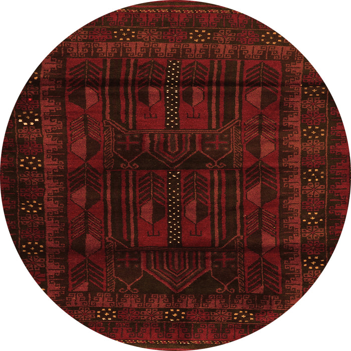 Square Persian Orange Traditional Rug, tr2430org