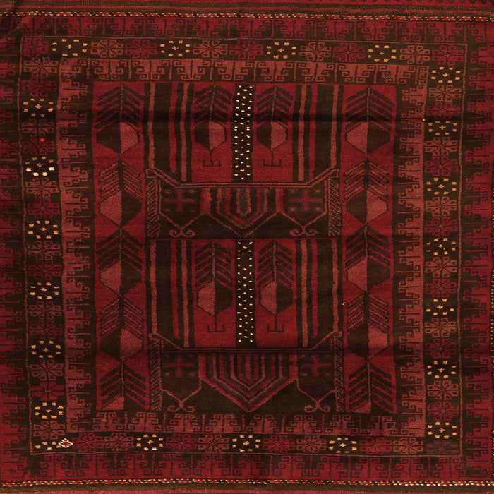 Round Machine Washable Persian Orange Traditional Area Rugs, wshtr2430org