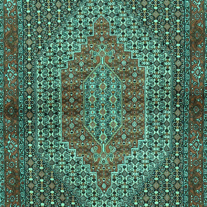 Machine Washable Persian Turquoise Traditional Area Rugs, wshtr2431turq