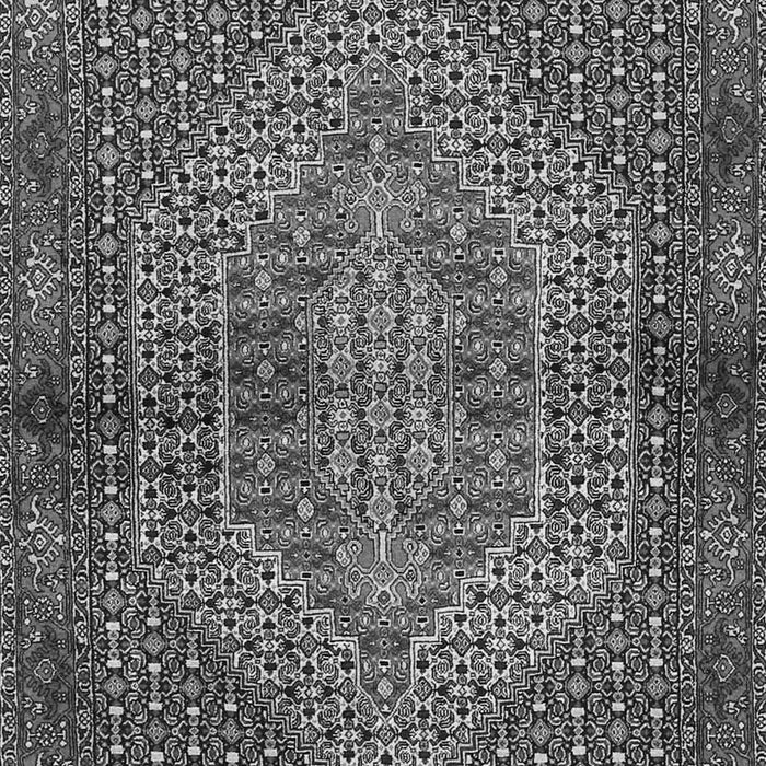 Serging Thickness of Machine Washable Persian Gray Traditional Rug, wshtr2431gry