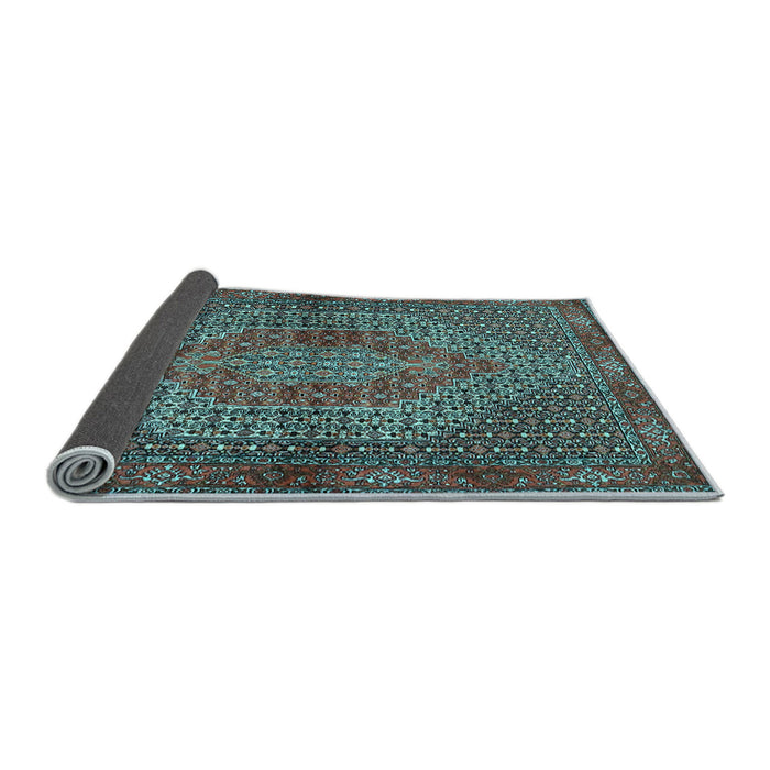 Sideview of Persian Light Blue Traditional Rug, tr2431lblu