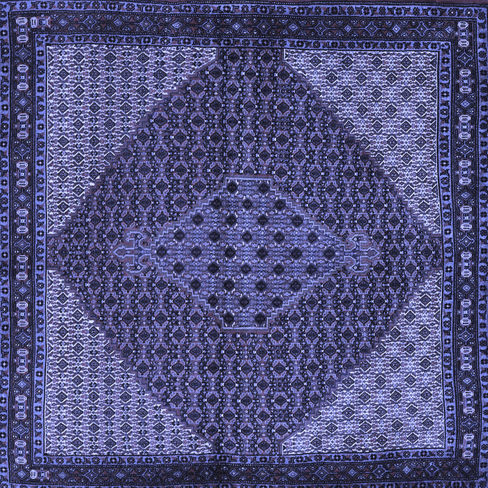Square Persian Blue Traditional Rug, tr2432blu