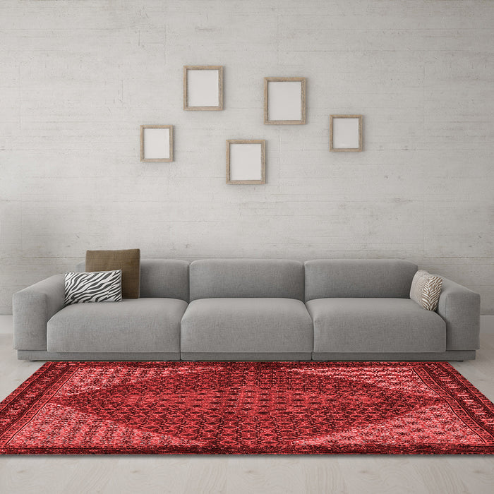 Traditional Red Washable Rugs