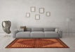 Machine Washable Persian Orange Traditional Area Rugs in a Living Room, wshtr2432org