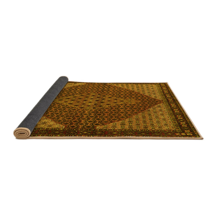 Sideview of Persian Yellow Traditional Rug, tr2432yw