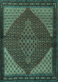 Persian Turquoise Traditional Rug, tr2432turq