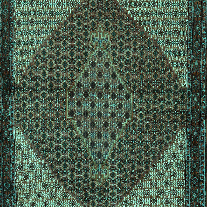 Machine Washable Persian Turquoise Traditional Area Rugs, wshtr2432turq