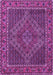 Machine Washable Persian Purple Traditional Area Rugs, wshtr2433pur