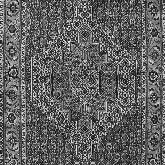 Serging Thickness of Machine Washable Persian Gray Traditional Rug, wshtr2433gry