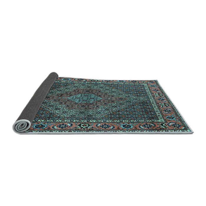 Sideview of Persian Light Blue Traditional Rug, tr2433lblu