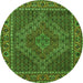 Machine Washable Persian Green Traditional Area Rugs, wshtr2433grn