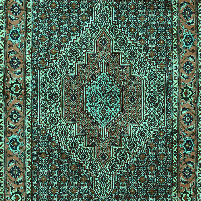 Machine Washable Persian Turquoise Traditional Area Rugs, wshtr2433turq