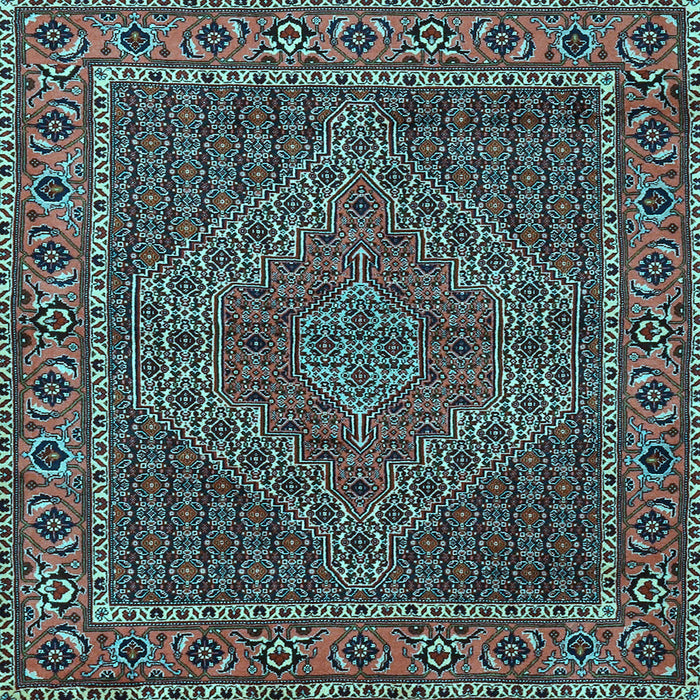 Square Persian Light Blue Traditional Rug, tr2433lblu