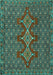 Machine Washable Persian Turquoise Traditional Area Rugs, wshtr2434turq