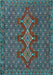 Machine Washable Persian Light Blue Traditional Rug, wshtr2434lblu