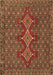 Machine Washable Persian Brown Traditional Rug, wshtr2434brn