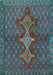 Machine Washable Persian Light Blue Traditional Rug, wshtr2435lblu