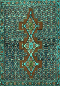 Persian Turquoise Traditional Rug, tr2435turq