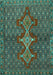 Persian Turquoise Traditional Rug, tr2435turq