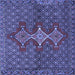 Square Persian Blue Traditional Rug, tr2435blu