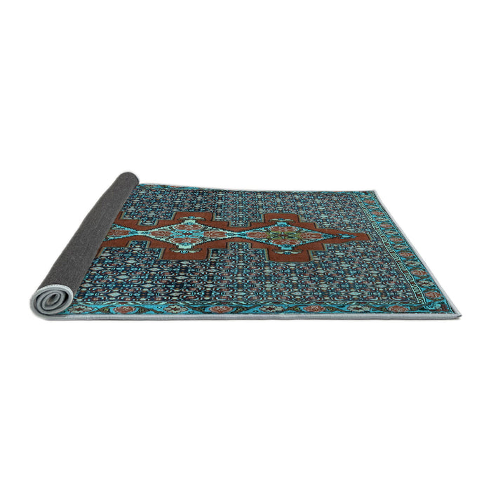 Sideview of Persian Light Blue Traditional Rug, tr2435lblu