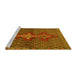 Sideview of Machine Washable Persian Yellow Traditional Rug, wshtr2435yw