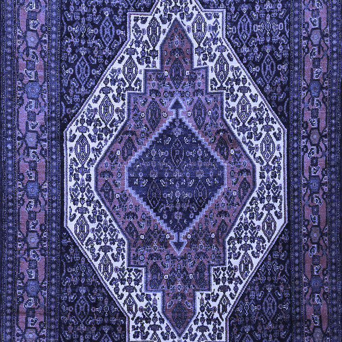 Medallion Blue Traditional Rug, tr2436blu