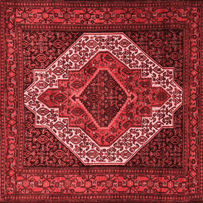 Medallion Red Traditional Rug, tr2436red