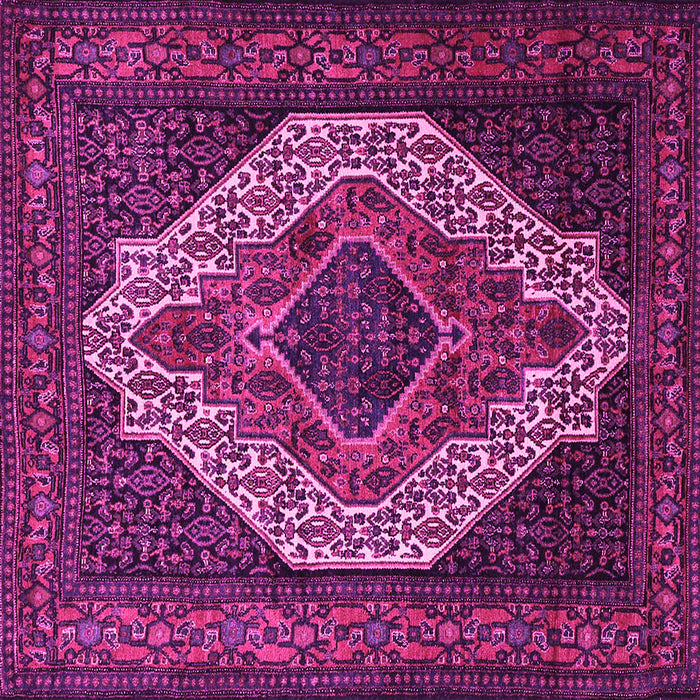 Square Medallion Pink Traditional Rug, tr2436pnk