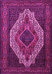 Medallion Pink Traditional Rug, tr2436pnk