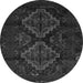 Machine Washable Persian Gray Traditional Rug, wshtr2437gry